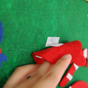 Ręcznie robiona edukacyjna tkanina filcowa DIY trójwymiarowa choinka