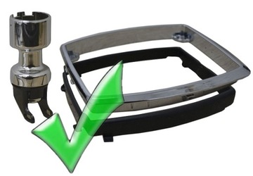 FORD KUGA 2008-2012 MĚCH NA RYCHLOSTI + RÁMEČEK CHRÓM KŮŽE ŠEDÁ NIT