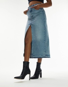 TOPSHOP 40 BOTKI NA SŁUPKU CZARNE R9336