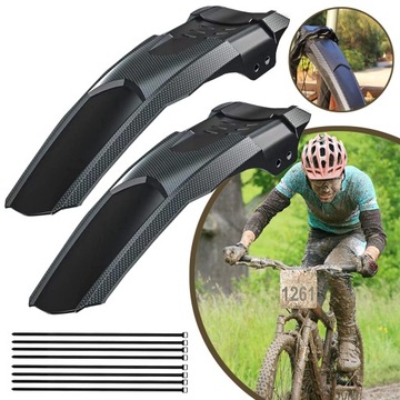 BŁOTNIKI ROWEROWE, 2 SZT. MTB OSŁONA BŁOTNIKA Z WŁÓKNA WĘGLOWEGO