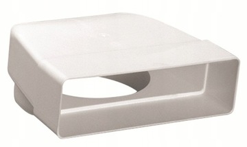 Kolano pionowe łącznikowe 204x60 fi 125 mm 90°