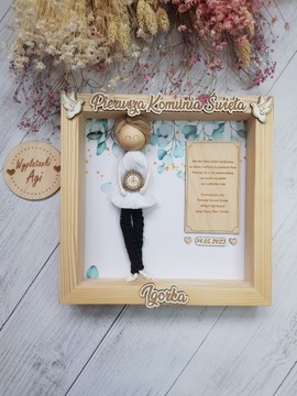 Первое Святое Причастие, подарок, 3D рамка