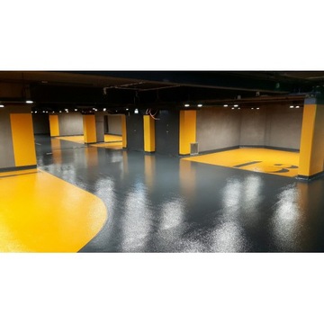 смола для складского гаража с заполнителем на 20м2