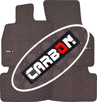 Dywaniki samochodowe gumowe PrimeLiner - BRĄZOWY Plaster miodu - CARBON