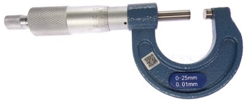 ВНЕШНИЙ МИКРОМЕТР 0–25 мм 0,01 мм МИКРОМЕТР ДЛЯ НАРУЖНЫХ ИЗМЕРЕНИЙ