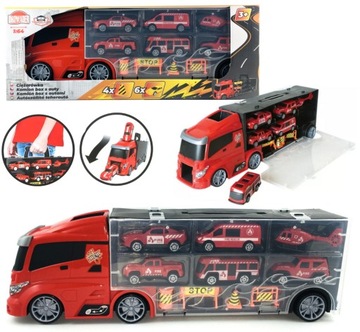 CIĘŻARÓWKA STRAŻ POŻARNA TIR NA RESORAKI WYRZUTNIA