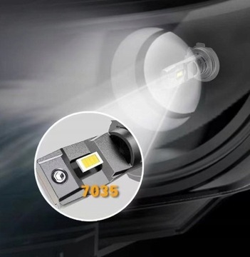 СВЕТОДИОДНЫЕ ЛАМПЫ H7 +800% ОЧЕНЬ МОЩНЫЕ 6500K 1:1 ОДОБРЕНИЕ CANBUS E11