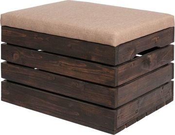 Pufa kufer Skrzynia Siedzisko 50x40x35cm Lazura 4 Kolory