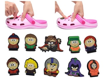 PRZYPINKI PIN ozdoby DO BUTÓW typu KROKS CROCS south park wzór 2 10szt