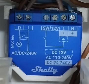 Держатель на DIN-рейку Shelly plus 1
