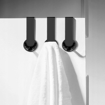 WIESZAK HACZYK ZAWIESZANY NA DRZWI CZARNY LOFT