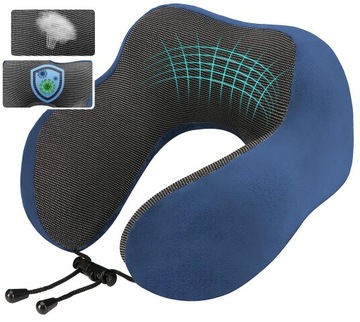 PODUSZKA PODRÓŻNA PIANKOWA NA SZYJE ZAGŁÓWEK ROGAL