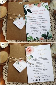 Приглашения на свадьбу ЭКО в деревенском стиле бохо