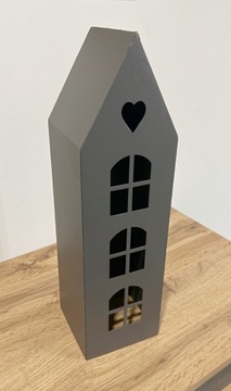 Lampon Lammon Labion Led Garden House для дома 42 см. Стальный антрацитовый фонарь