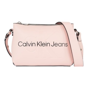 CALVIN KLEIN TOREBKA DAMSKA SCULPTED CAMERA POUCH21 MONO RÓŻOWA