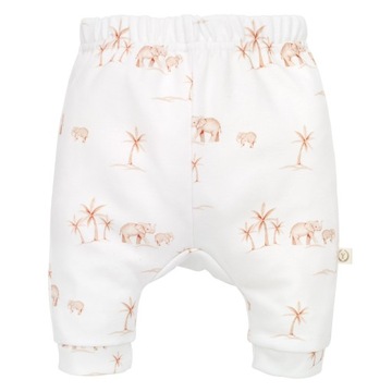 Yosoy Spodnie niemowlęce organic cotton ELEPHANTS 50 cm