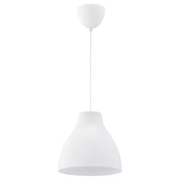 IKEA lampa wisząca MELODI biała 28cm sufitowa
