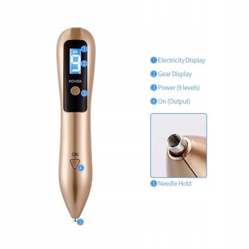 9 Level LCD Plasma Pen Laser Mole Removal Skin