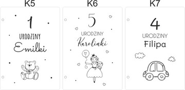 Подарок на годик, сувенир, открытка на день рождения для детей 2, 3, 4 и 5 лет.