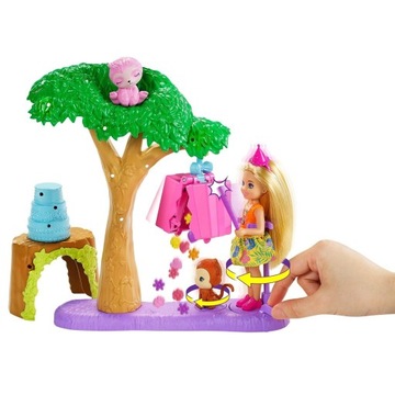 LALKA BARBIE CHELSEA URODZINY zestaw zwierzątka Prezent dla dziecka