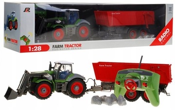 DUŻY TRAKTOR ZDALNIE STEROWANY Z PRZYCZEPĄ PILOT