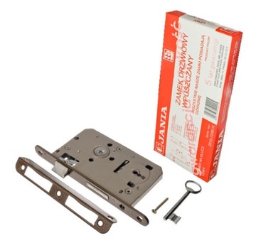 Замок врезной дверной JANIA 60/50 KEY Z014