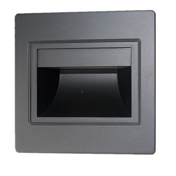 zr-Zewnętrzna 1,5W Czarna LED do wbudowania w