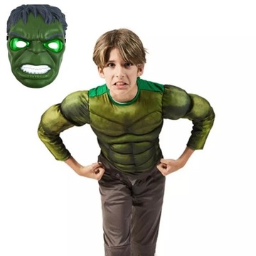 HULK OUTFIT Disguise Muscles СВЕТЯЩАЯСЯ СВЕТОДИОДНАЯ МАСКА 120/130 л