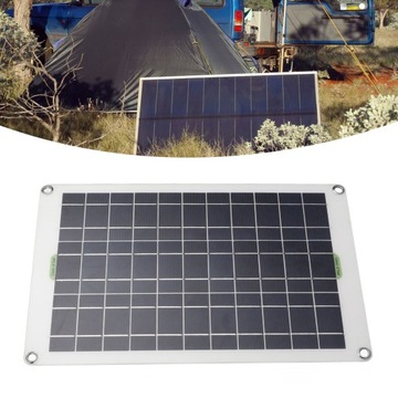 ПОРТАТИВНАЯ СОЛНЕЧНАЯ ЗАРЯДНАЯ ПАНЕЛЬ 50ВТ 12В КОМПЛЕКТ