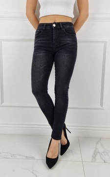 ЖЕНСКИЕ УЗКИЕ ДЖИНСЫ ПУШ-АП Чёрные