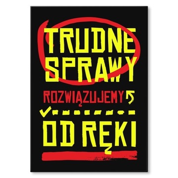 PLAKAT PREZENT BLACHA DO WARSZTATU PRACY DOMU