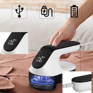 МИНИ-ТРЕЗОЧНАЯ МАШИНА ДЛЯ СВИТЕРОВ, ОБИВКИ + 6 ЛЕЗВИЙ, 2000 мАч USB-C