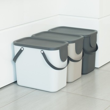 АЛЬБУЛА Мусорное ведро, контейнер, система сортировки мусора 25 л - ROTHO