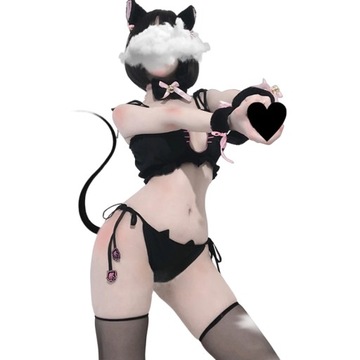 STRÓJ KOTKA KOCICY SEKSOWNA SEXY KOTA COSPLAY EROTYCZNY KOT DAMSKI KOTKI