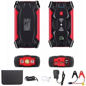 BOOSTER JUMP STARTER ROZRUCH POWERBANK Z KOMPASEM PRZEPISY 20000MAH 12V