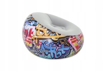 Надувное кресло граффити