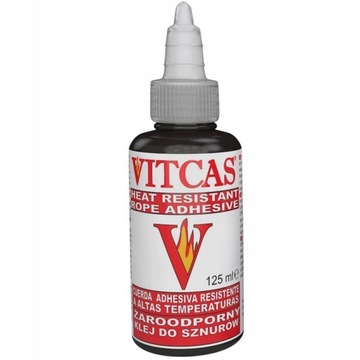 Vitcas Żaroodporny klej do sznurów - CZARNY 125ml