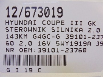 COUPE III JEDNOTKA 39101-23760 2,0 16V 5WY1919A