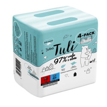 Luba Tuli серветки 97% вода і алое 3x4 шт. + Книжечка У подарунок