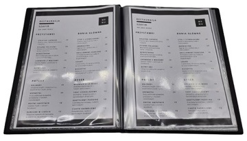 Karta Menu A4 Jadłospis Teczka Karta Dań