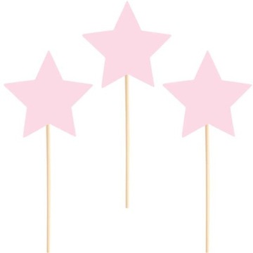 PIKERY ozdobne DEKORACJA tortu GWIAZDKI topery