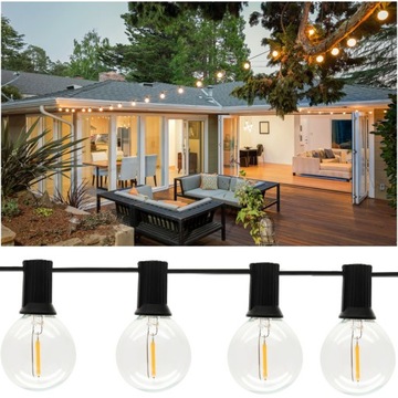 ГИРЛАНДЫ СОЛНЕЧНЫЕ САДОВЫЕ ФОНАРИ СВЕТОДИОДНЫЕ ШАРЫ 7,6М