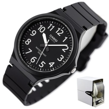 Zegarek męski CASIO MW-240-1BVDF Czarny pasek młodzieżowy + BOX