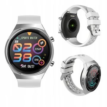 Smartwatch Rubicon Biały RNCE68 Pomiar Tlenu Bluetooth Call Rozmowy