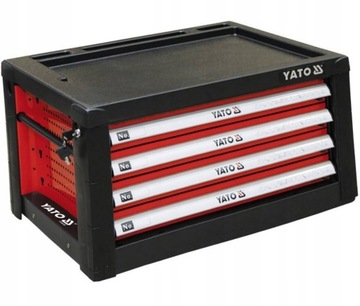 СЕРВИСНЫЙ ШКАФ YATO С 4 ЯЩИКАМИ ДЛЯ МАСТЕРСКОЙ НАКЛАДКА НА ТЕЛЕЖКЕ YT-09152