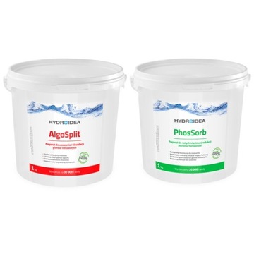 Szybkie Zwalczanie GLONÓW Nitkowatych AlgoSplit + PhosSorb Hydroidea ZESTAW
