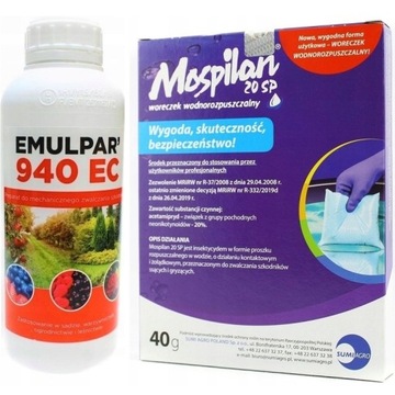 ZESTAW 2W1 EMULPAR 940 EC 1L + MOSPILAN 20 SP 40G ŚRODEK OPRYSK OWADOBÓJCZY