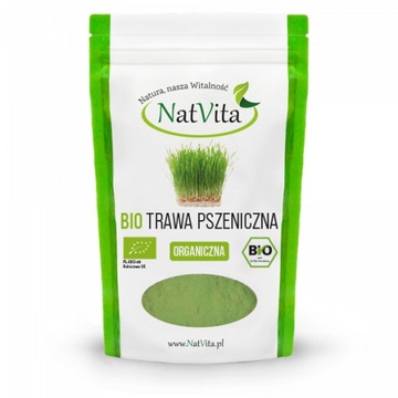 Trawa Pszeniczna BIO Mielona Ekologiczna Witaminy Minerały 170g NatVita