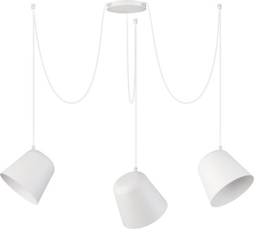 SIGMA Nowoczesna lampa LED Jawa 3 biały lampa wisząca LED