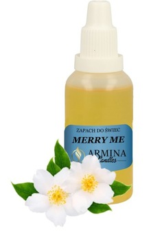 ZAPACH DO ŚWIEC PARAFINY WOSKU SOJOWEGO MERRY ME JAŚMIN PIŻMO 30 ML